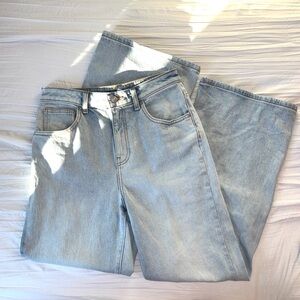 NWOT PINK Victoria’s Secret High Waisted Wide Leg Jeans